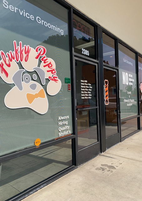 Fluffy Puppy Grooming storefront on Colorado Blvd